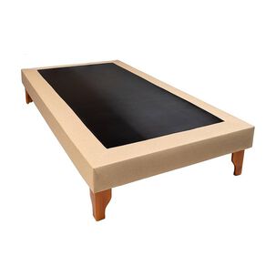 Base De Una Plaza Lino Beige