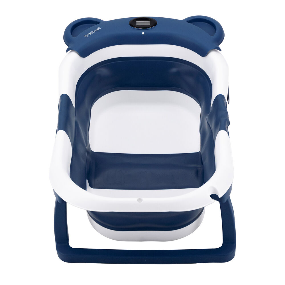 Bañera Plegable Smart Bear Viajes Bebe Azul Con Termómetro image number 1.0
