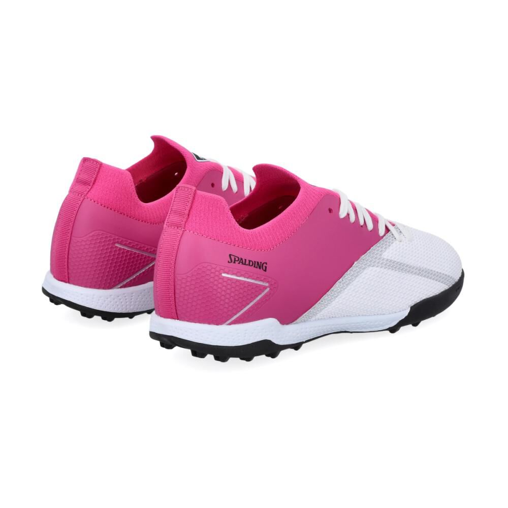 Zapatilla Fútbol Niño Spalding Blanco/rosado image number 2.0