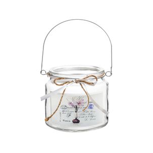 Porta Velas De Vidrio Diseño Primavera Ajo 10 Cm