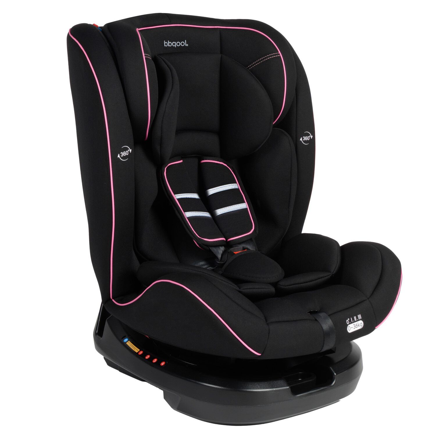 Silla De Auto Convertible Apolo 360&deg; Rosado image number 0.0