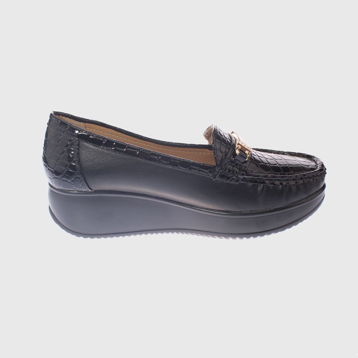 Mocas&iacute;n Platafoma Negro Hualun Art. 5h75black image number 3.0