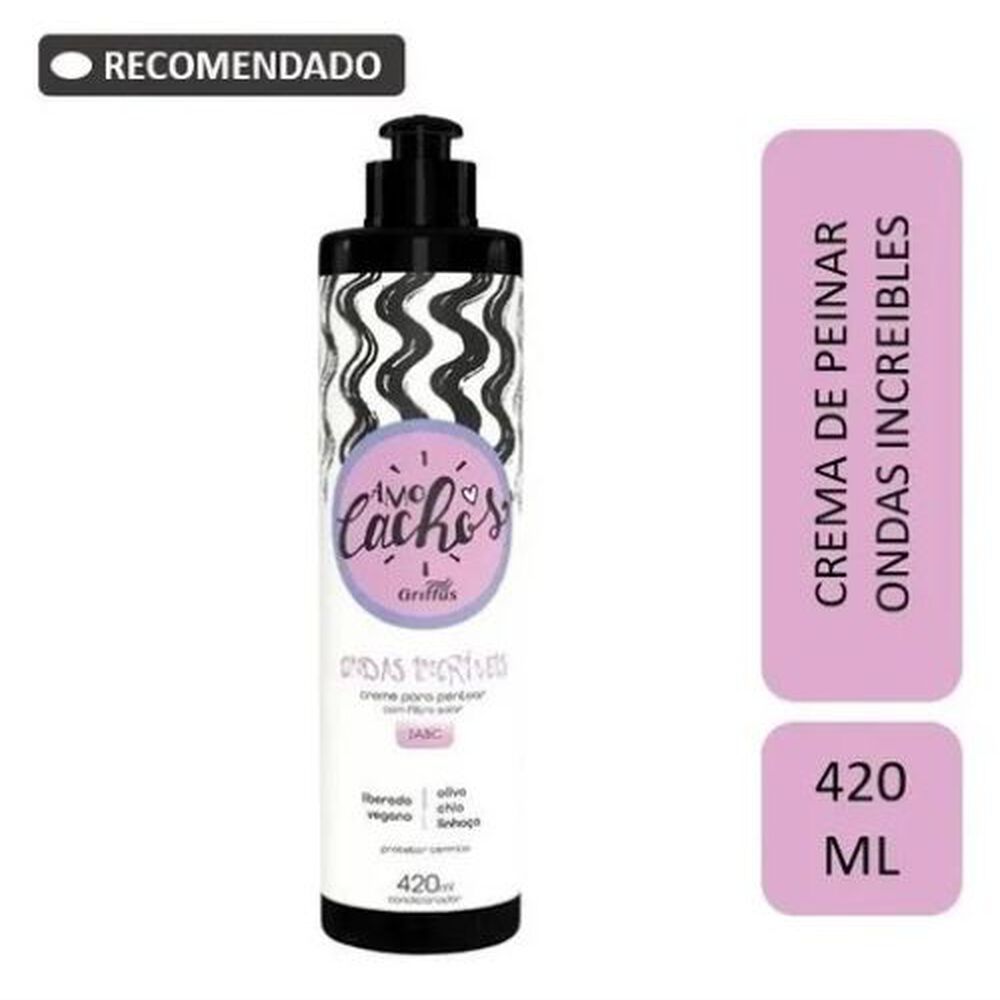 Crema Para Peinar Ondas Increibles 420g Griffus image number 2.0