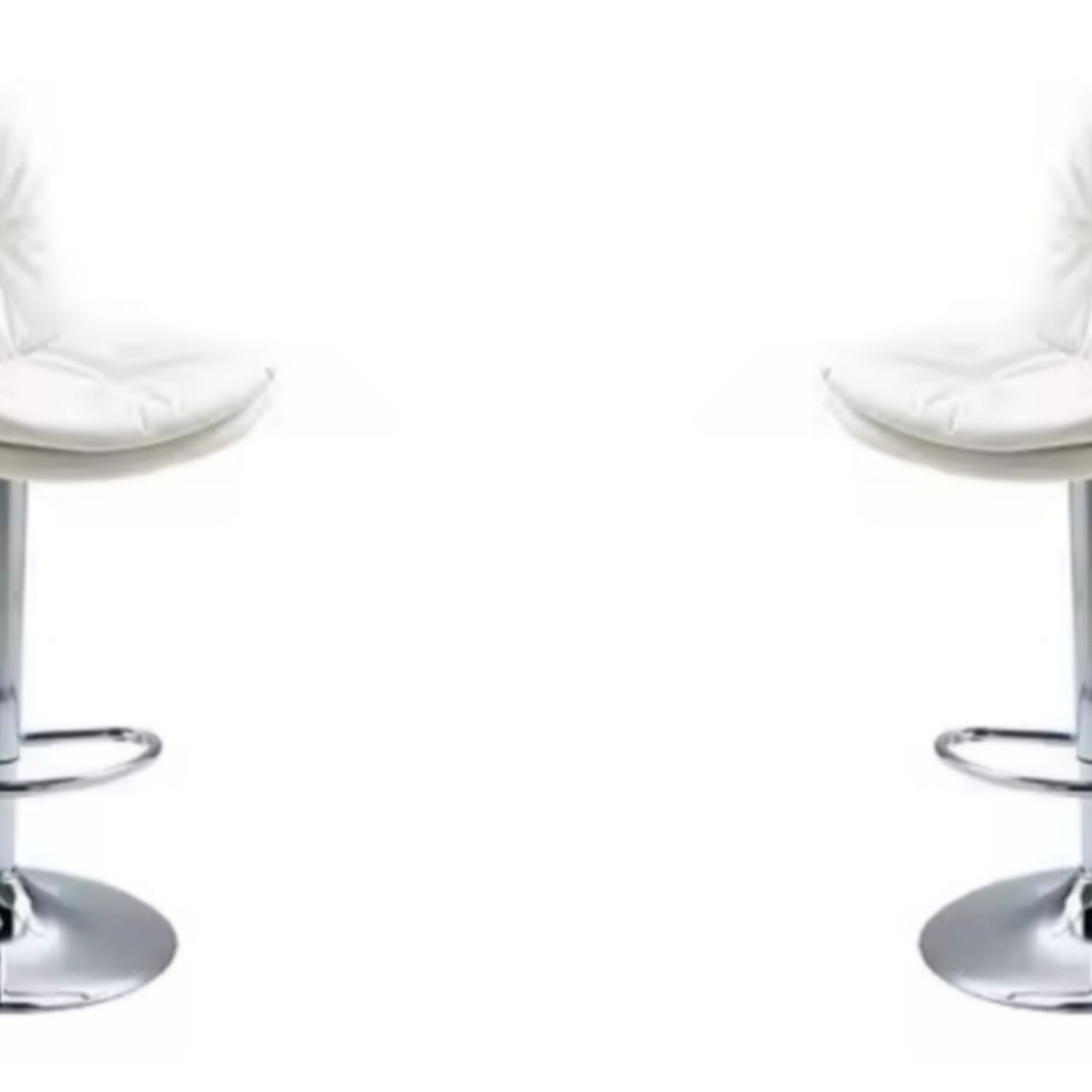 Pack 2 Sillas Bar Nordica Ecocuero Color Blanco image number 3.0