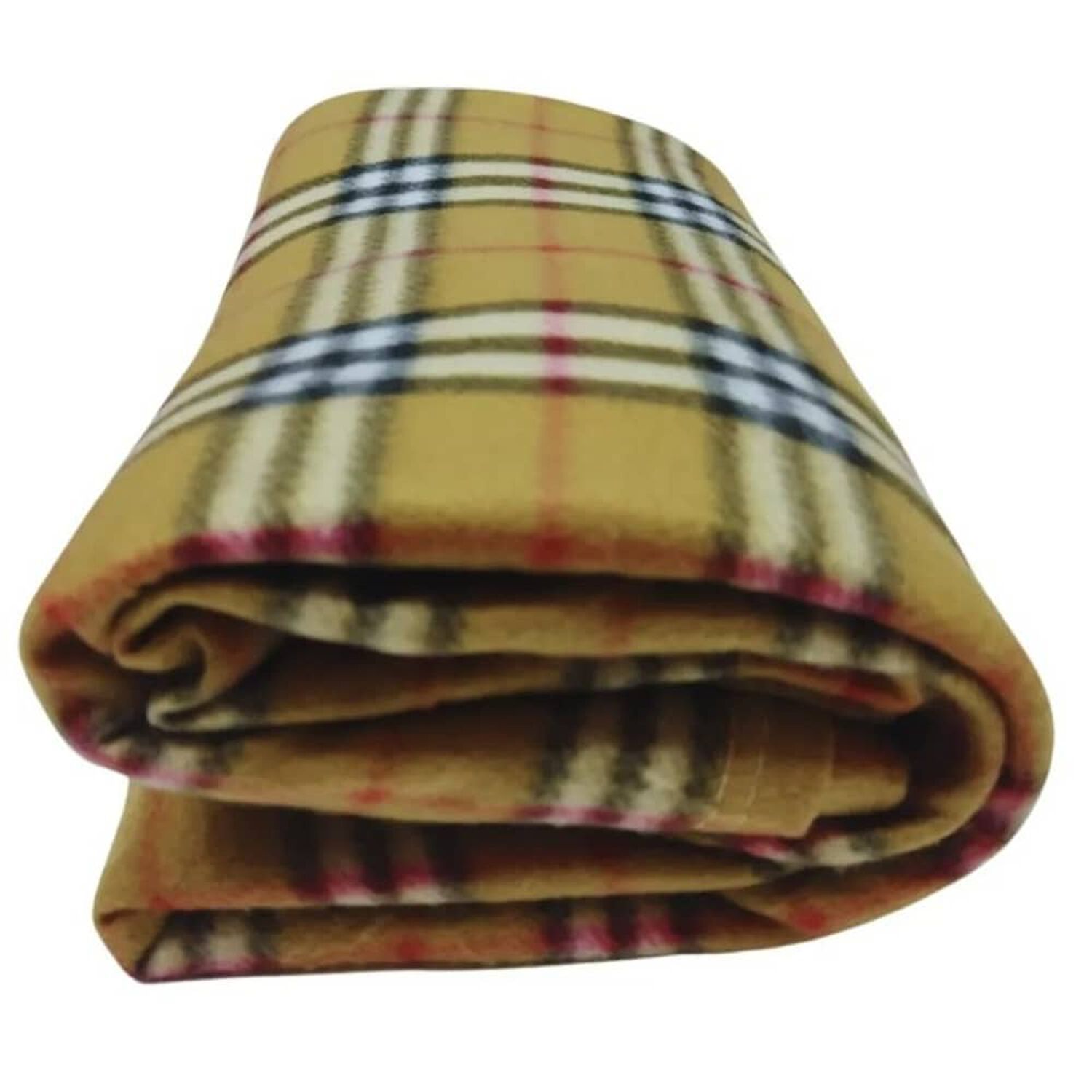 Frazada De Polar 2plazas 200x230cm Manta Estampada. Beige image number 0.0