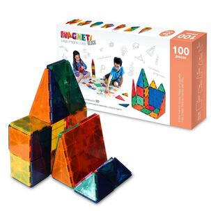 Juguete Bloques Magn&eacute;ticos Magneti Block 100 Piezas