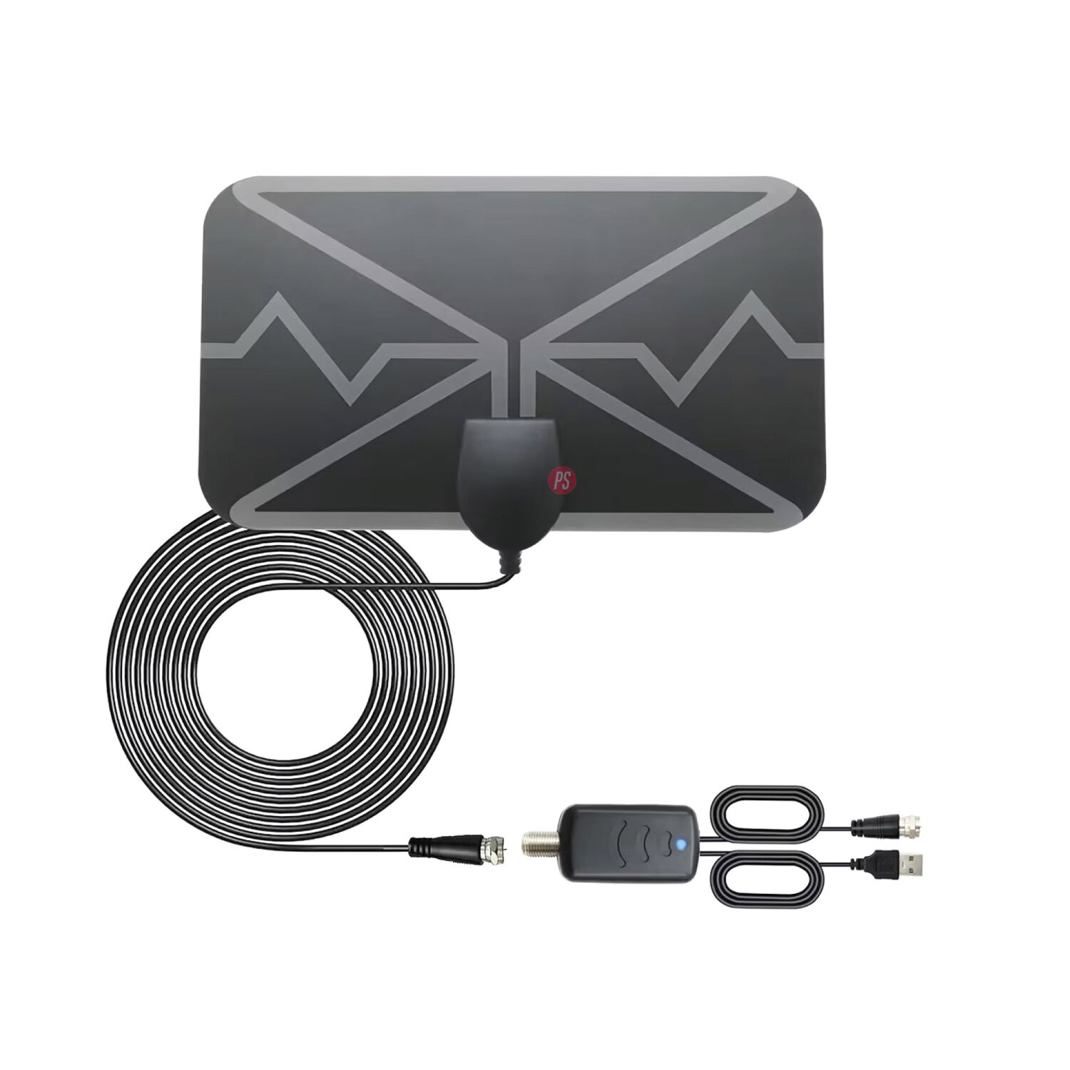 Antena Digital Tv 25db Interior/exterior Con Amplificador - Ps image number 1.0