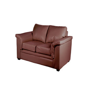 Sofa Ancona 2 Cuerpos Pu Grano Chocolate