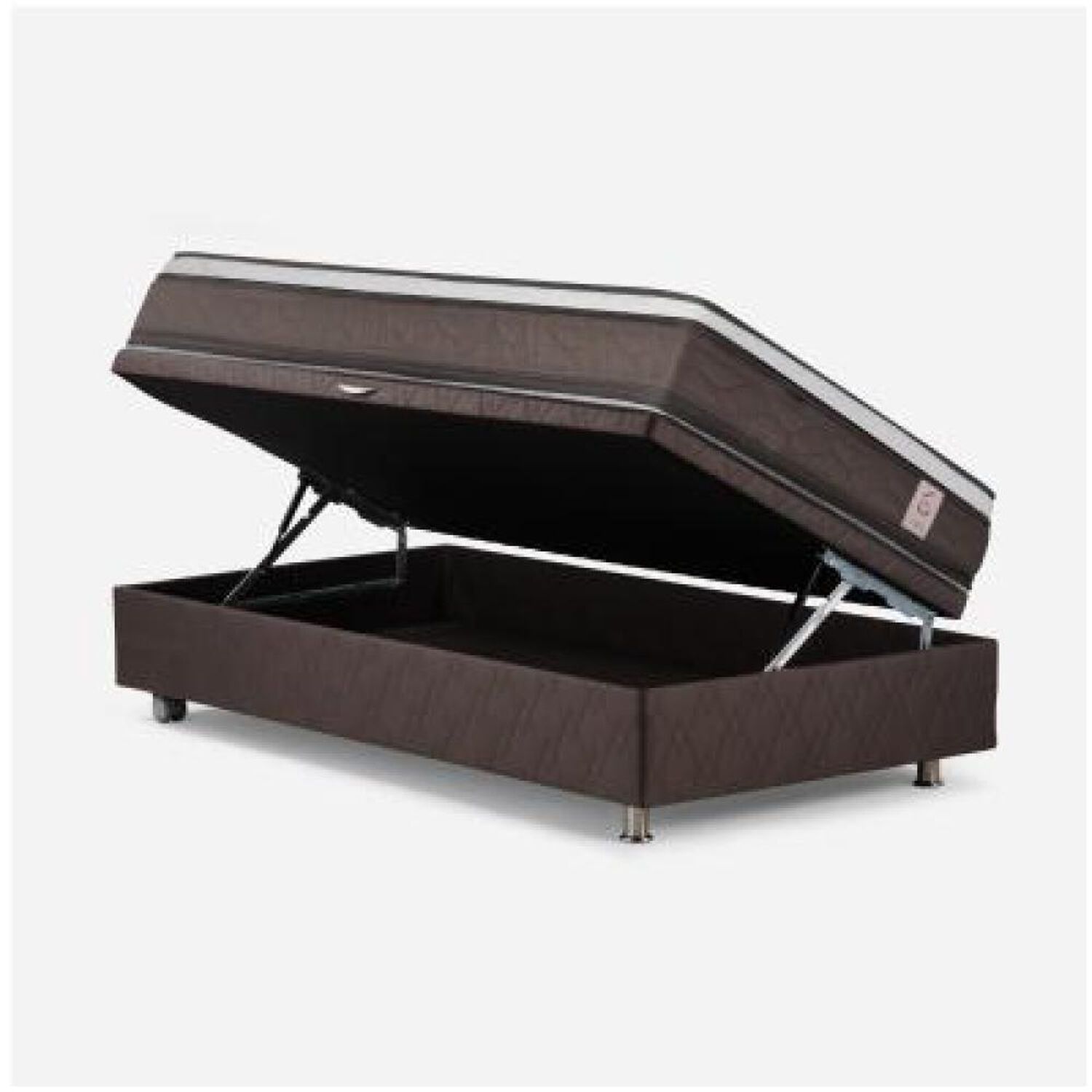 Cama Ba&uacute;l Rosen New Style 6 / 1 Plaza / Base Normal + Set De Maderas image number 6.0