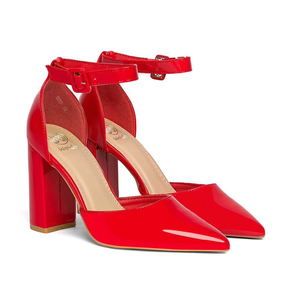 Zapato Taco Alto Rojo Fiesta Mujer Weide Gh62 image number 5.0