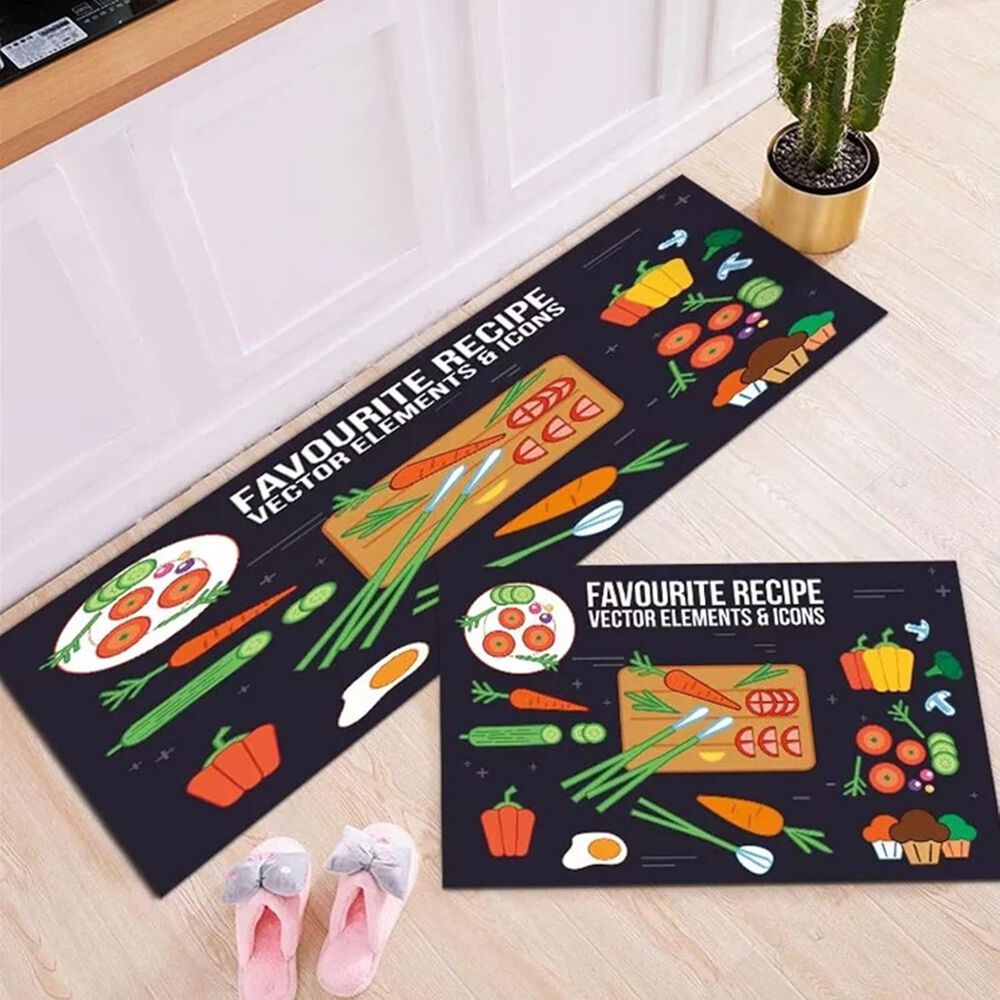 Pack De 02 Alfombra Para Cocina Con Antideslizantes Md26 image number 1.0