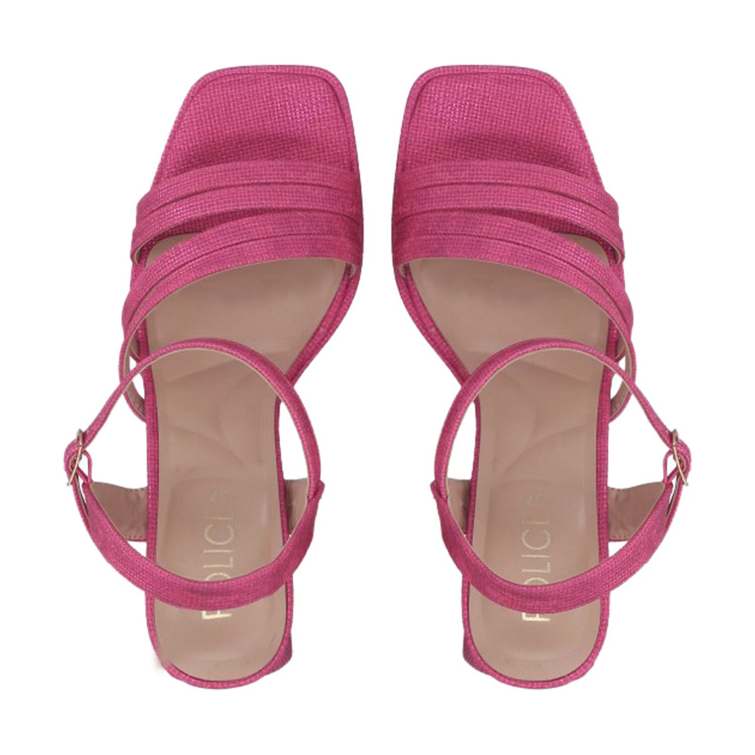 Sandalia Mujer Fucsia Taco Medio Gala Police image number 1.0