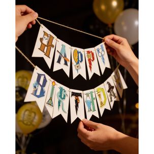 Pack Cumplea&ntilde;os Harry Potter Globos Toppers Cinta Y Mas