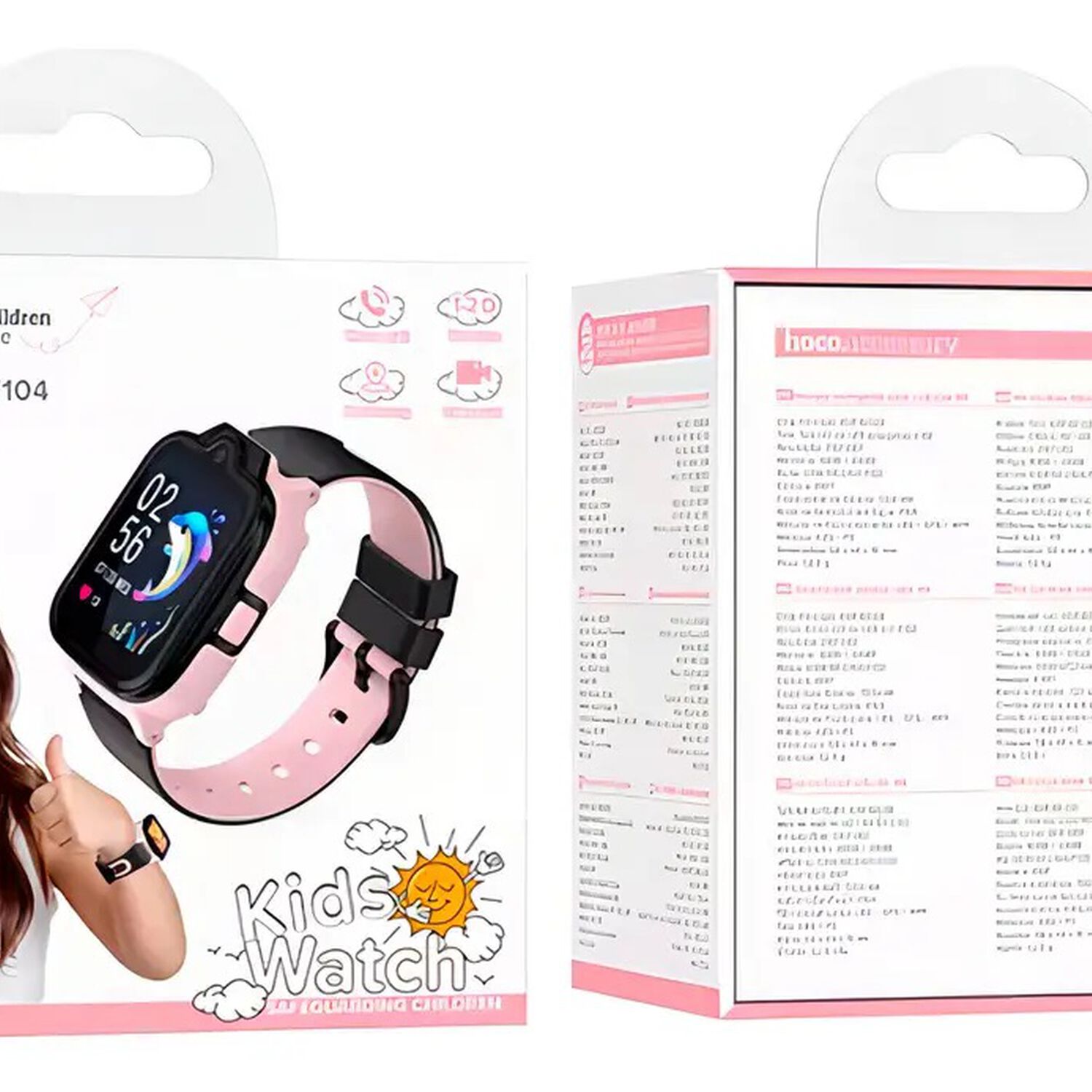 Hoco Y104 Smart Watch Reloj Inteligente Para Ni&ntilde;os 4g Gps - Rosa image number 4.0