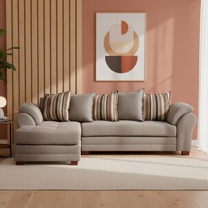 Sofá Seccional Izquierdo Living Factory Mustang / 4 Cuerpos