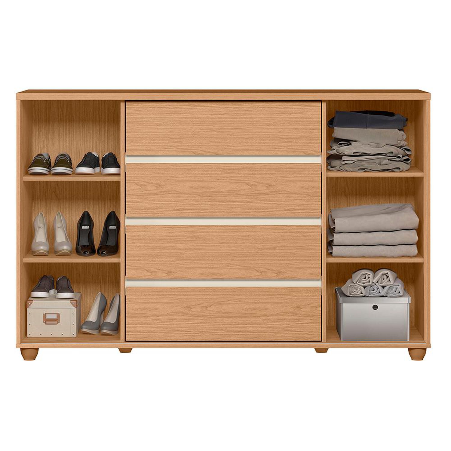 C&oacute;moda Vekkahome Evidenza / 2 Puertas / 4 Cajones image number 3.0