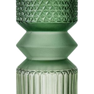 Florero De Vidrio Verde D1 Belle Noite / 24.5 Cm