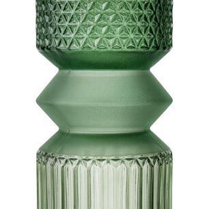 Florero De Vidrio Verde D1 Belle Noite / 24.5 Cm