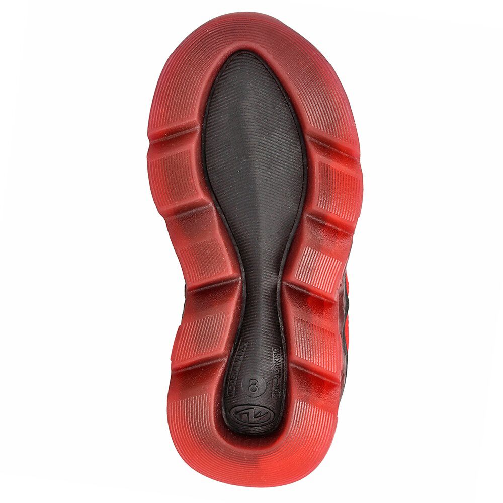 Zapatilla Ni&ntilde;o Bubblegummers Luces Spiderman Marvel Negro image number 6.0