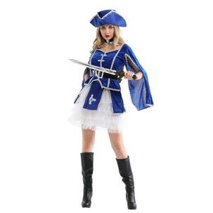 Disfraz Premium Blue Pirata Corsario Mujer