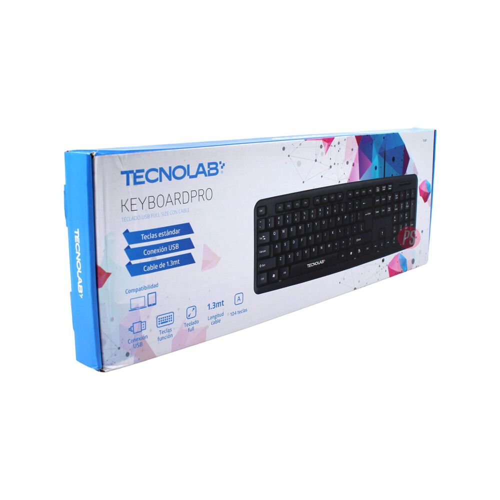 Teclado Alambrico Usb Full Size 104 Teclas Estandar - Ps image number 2.0
