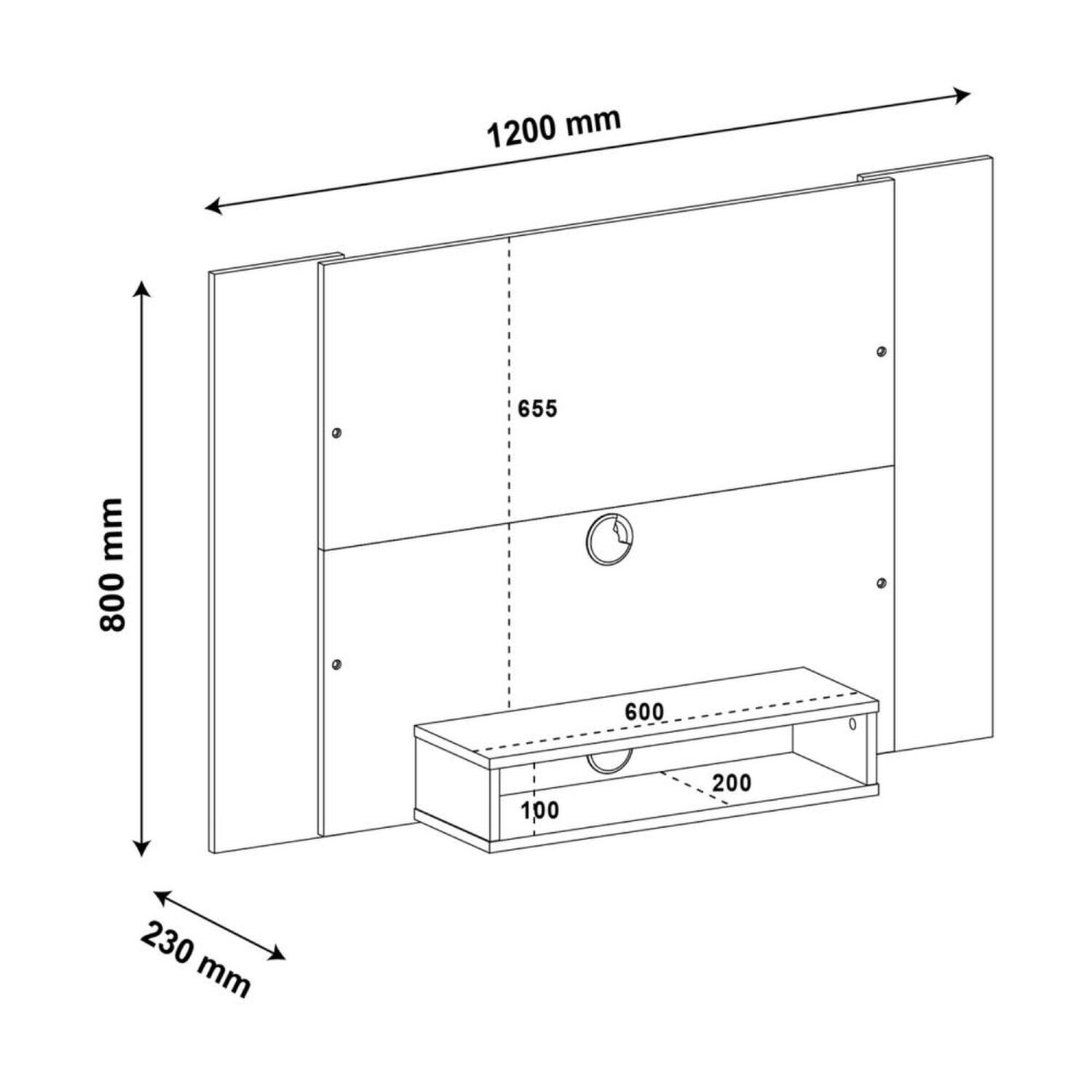 Panel Tv Exit Cedro image number 3.0