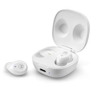 Audifonos Bluetooth Tw Ipx5 Recargables Moto Buds 105 Blanco