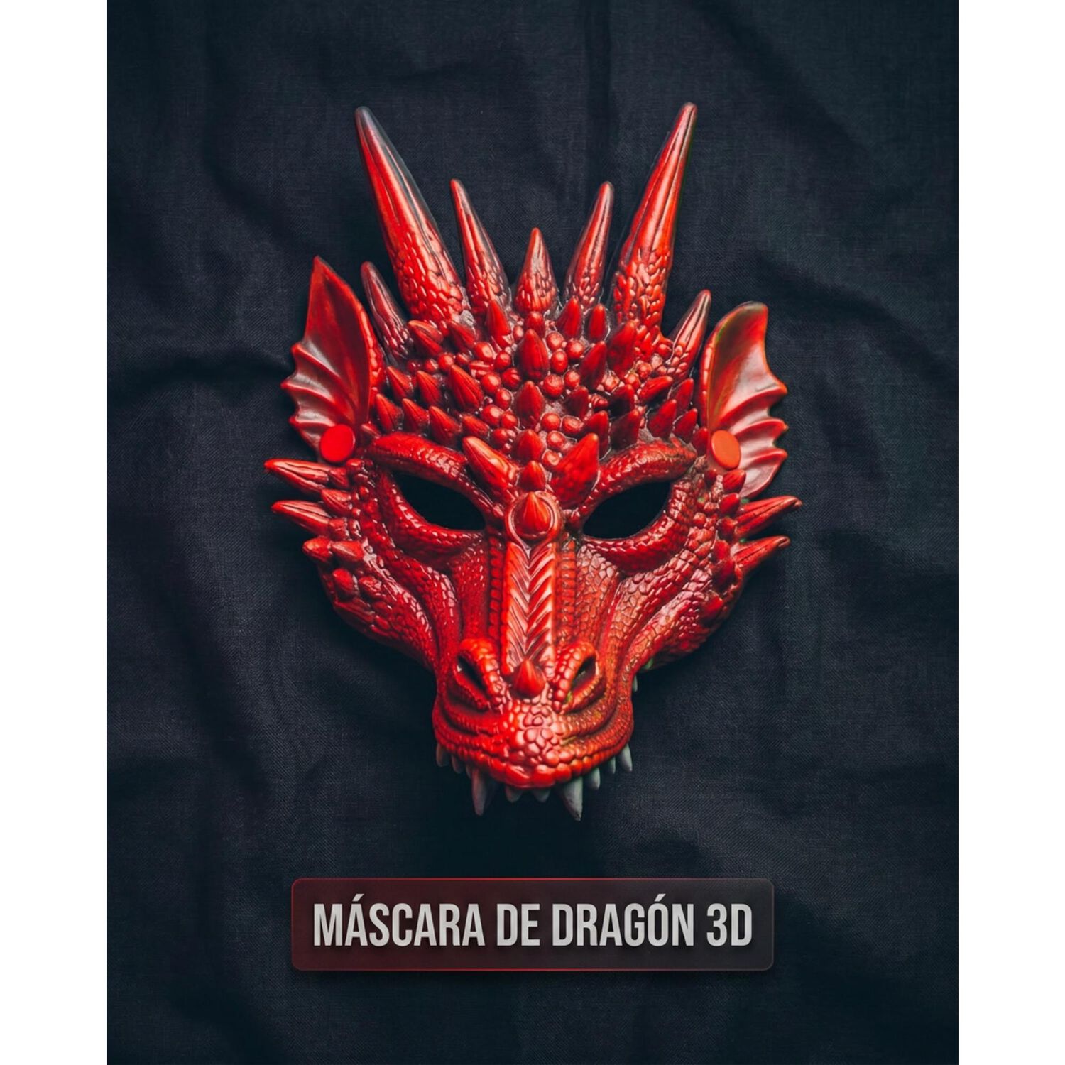 M&aacute;scara De Drag&oacute;n 3d Suave C&oacute;moda Cosplay Halloween Fiesta image number 8.0