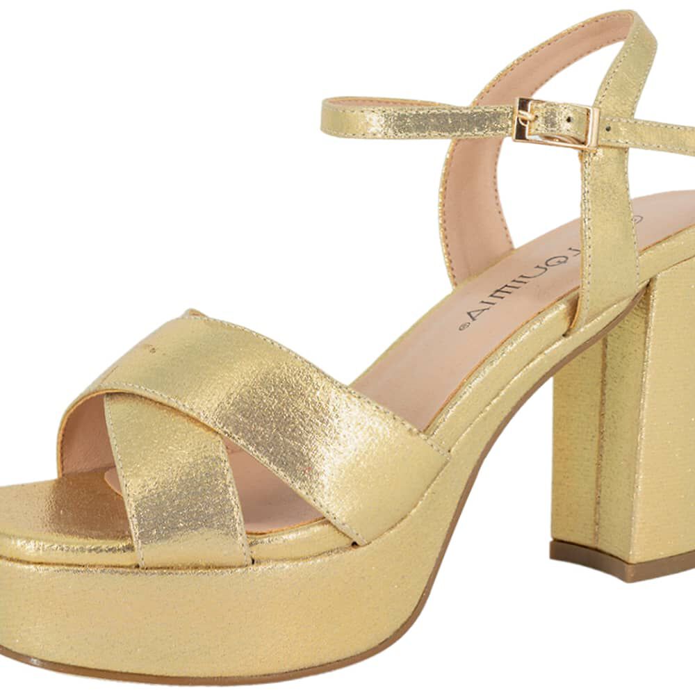Sandalia De Vestir Lister Dorado Alquimia image number 3.0
