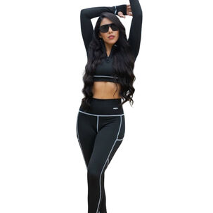 Conjunto Deportivo E408 Leggins + Buzo Corto