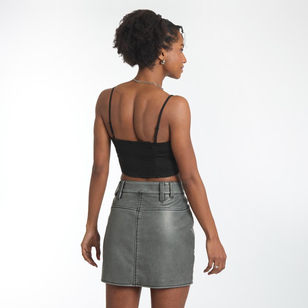 Polera Crop Tirantes Con Deslizadores Mujer Rolly Go image number 3.0