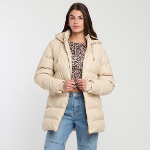 ROLLY GO PARKA LARGA CUELLO ALTO CON CACPUCHA MUJER ROLLY GO