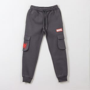 Pantal&oacute;n De Buzo Ni&ntilde;o Cargo Spiderman Gris Marvel