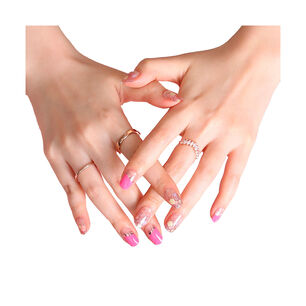 U&ntilde;as Sticker Efecto Gel Tiolla Sparkling Aurora Purple
