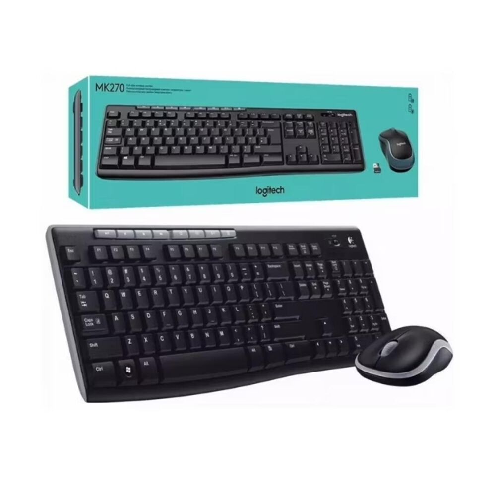 Kit Teclado Y Mouse Inalambrico Usb Negro Mk270 image number 5.0
