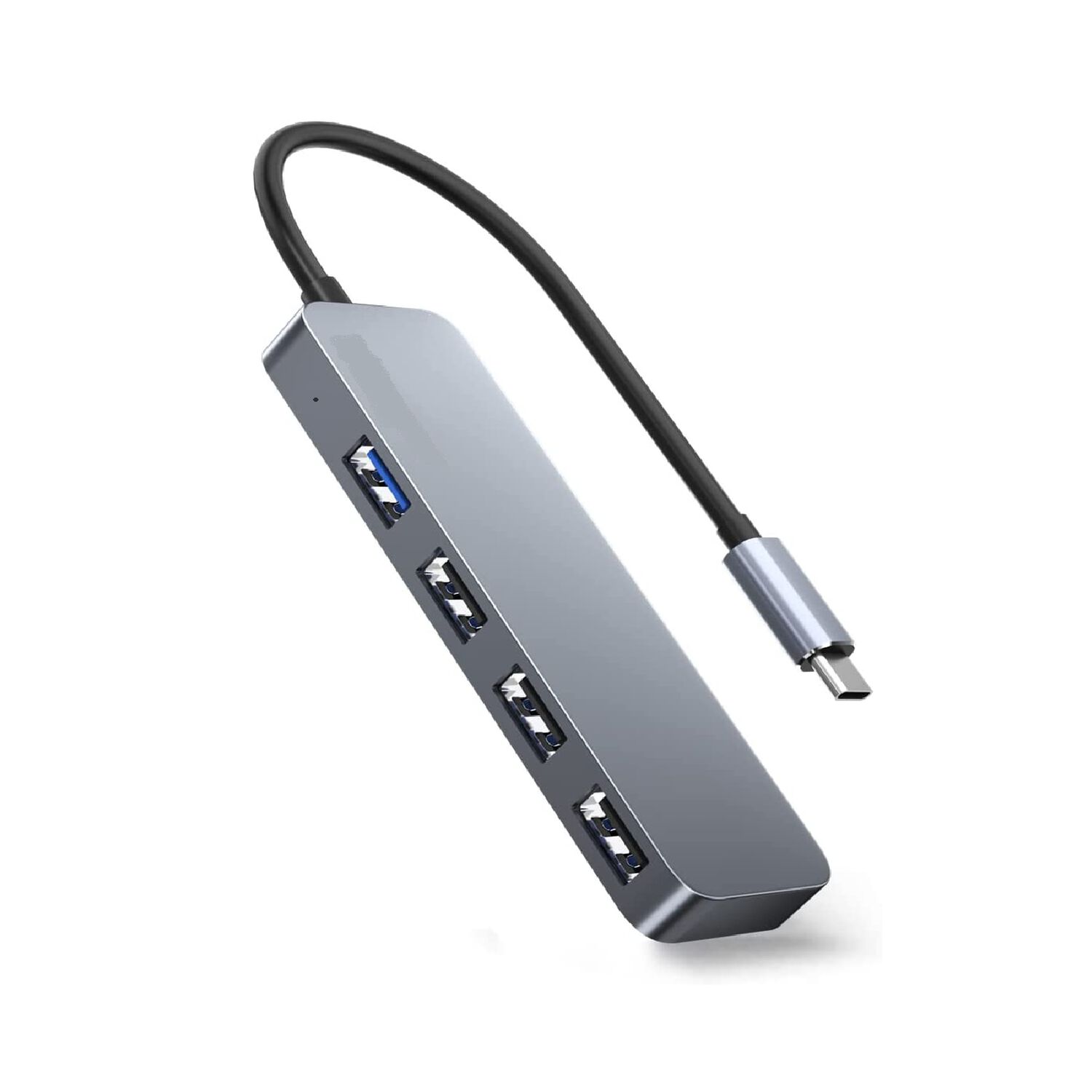 Hub Usb-c 3.0 High Speed 5 Gbps Aluminium Flat 4 Puertos Usb image number 1.0