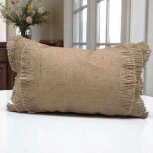 Pack De 02 Fundas De Cojin Con Detalles En Yute 30x50 Cm Md09