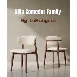 Pack 2 Sillas De Comedor Madera Caf&eacute; Family Lubabycas