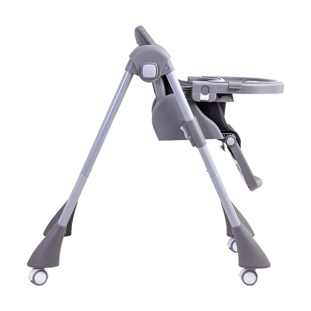 Silla De Comer Bebe Reclinable Plegable Easy Eat Gris image number 7.0