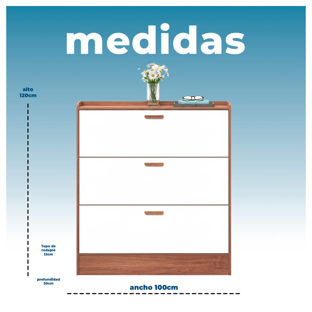 Zapatera Mueble Organizador 3 Niveles Xxl Para 25 Pares image number 5.0