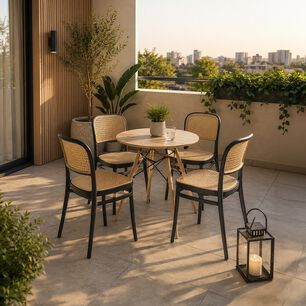 Juego De Comedor Vekkahome Loft / 4 Sillas