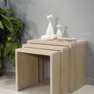 Set 3 Mesas De Centro Minimalistas