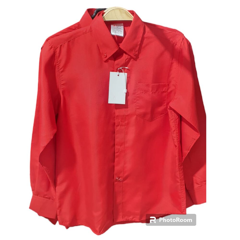 Camisa Roja Roja Talla Adulto Y Niño image number 1.0