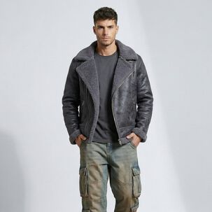 Chaqueta Aviadora Hombre Ecocuero Hombre Stephano