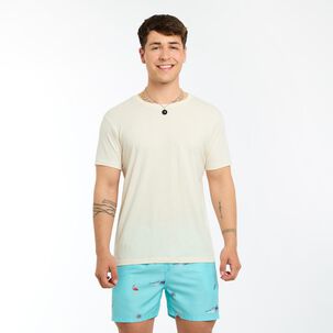 Polera Estampada Manga Corta Cuello Redondo Hombre Skuad