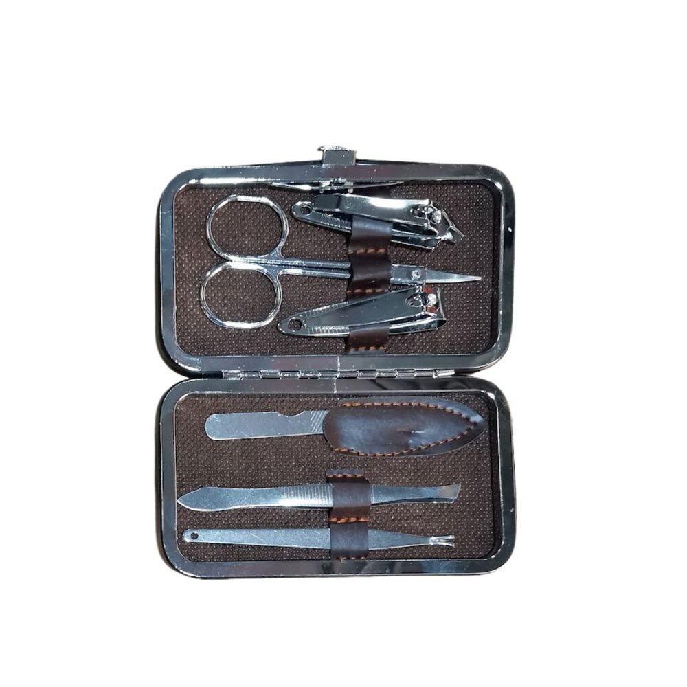 Set Manicure 6 Piezas 10cm Elegante Negro Accesorios Belleza image number 2.0