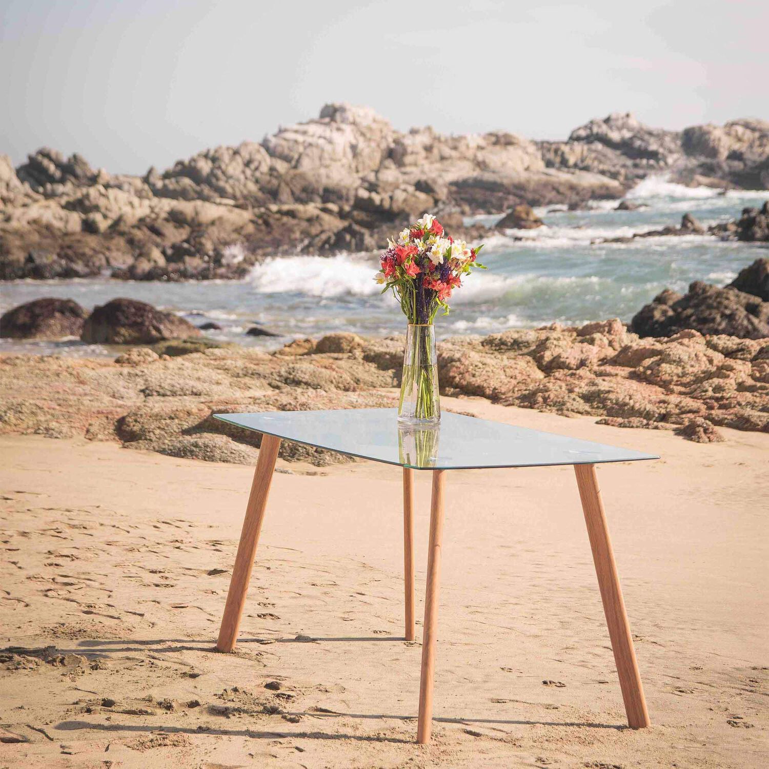 Mesa De Comedor Cristal 80x80cm image number 5.0