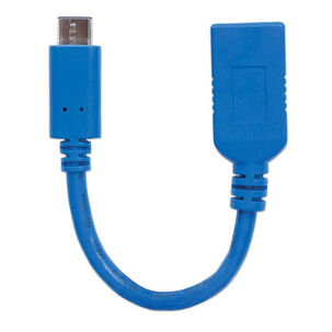 Cable OTG Tipo-C 3.1 Azul Manhattan 353540 - Crazygames