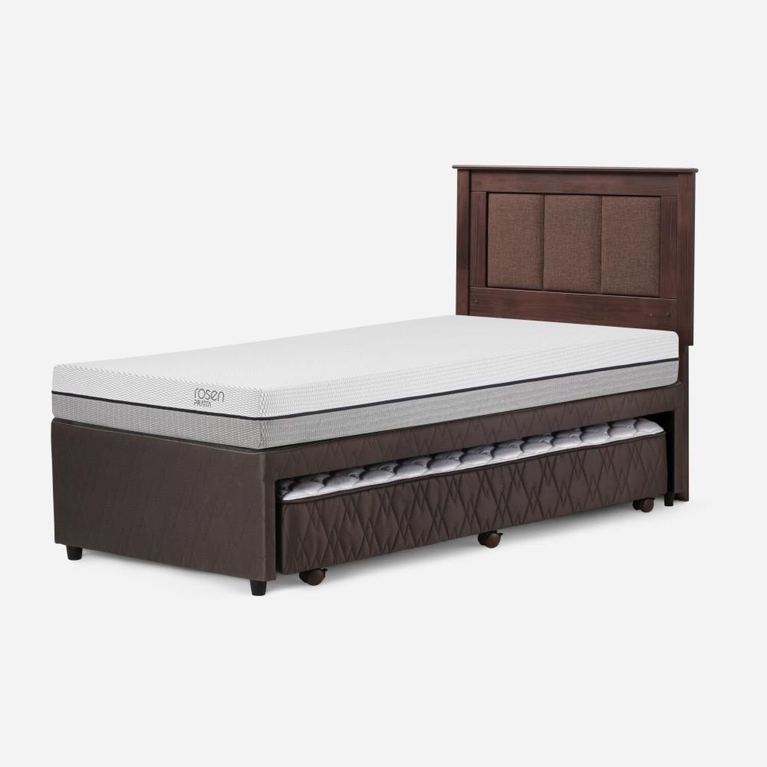 Cama Nido Rosen Pratta / 1.5 Plazas / Base Normal + Respaldo Rachel image number 2.0