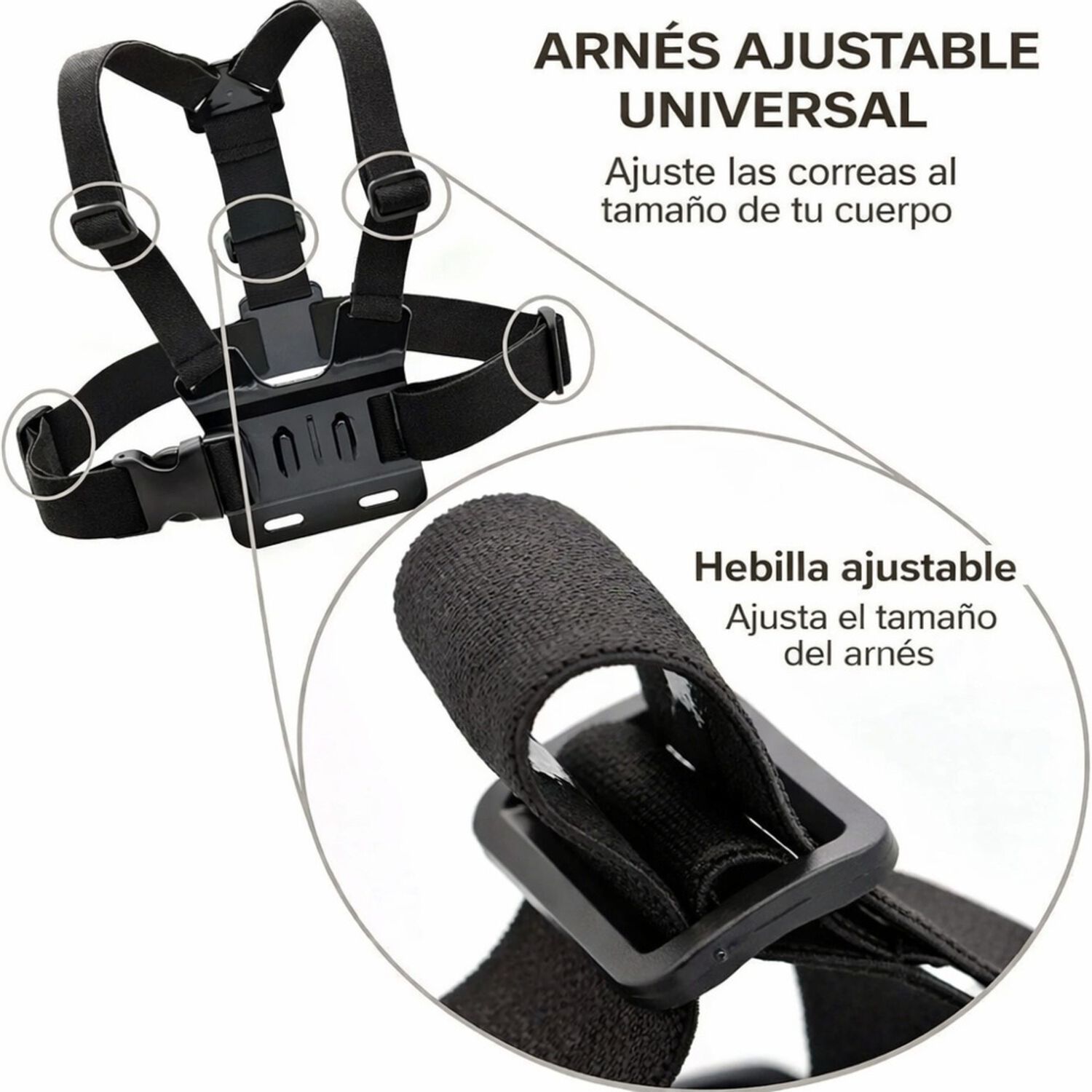 Soporte Celular Arn&eacute;s Pecho Ajustable 360&deg; image number 8.0